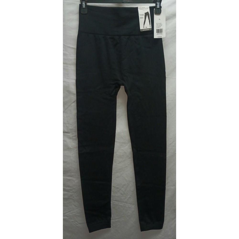 New Direction Yummy‎ Leggings Black, XL, 25.5" Inseam